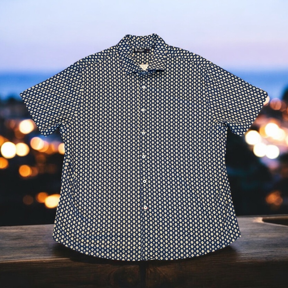 Daniel Cremieux Navy and White Patterned Shirt‎